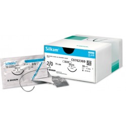 SUTURA 3/0 75 CM SILKAM