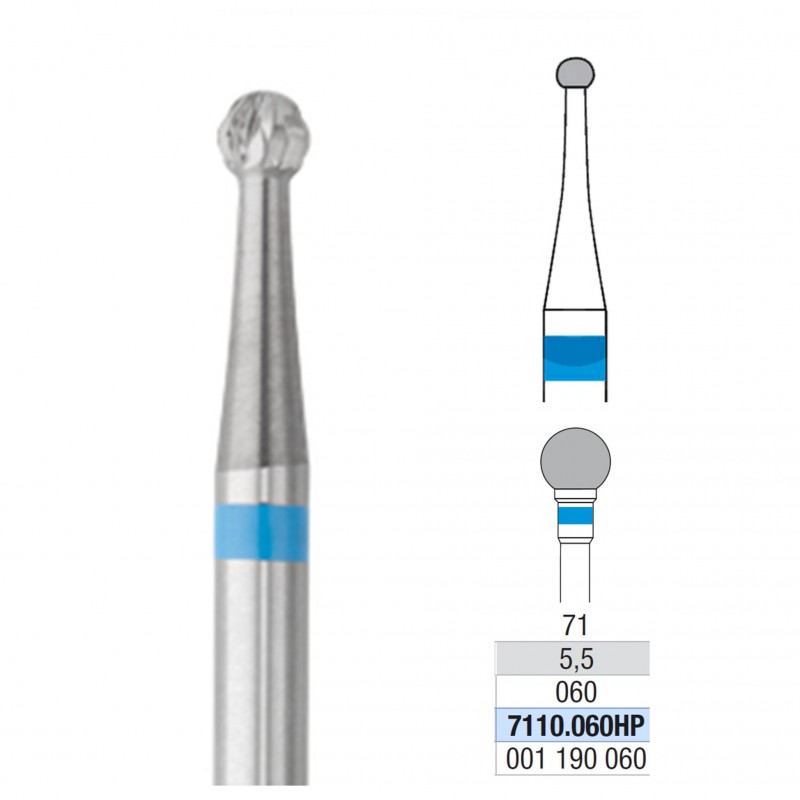 thumbnail image 2 of Dental Round Tungsten Carbide Burs – FG Friction Grip, High Speed, FG1-FG5 (Unbranded, CE, FDA Listed) 2 of 6