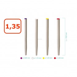 POSTES FIBRA 1,35 ROJO - 5...